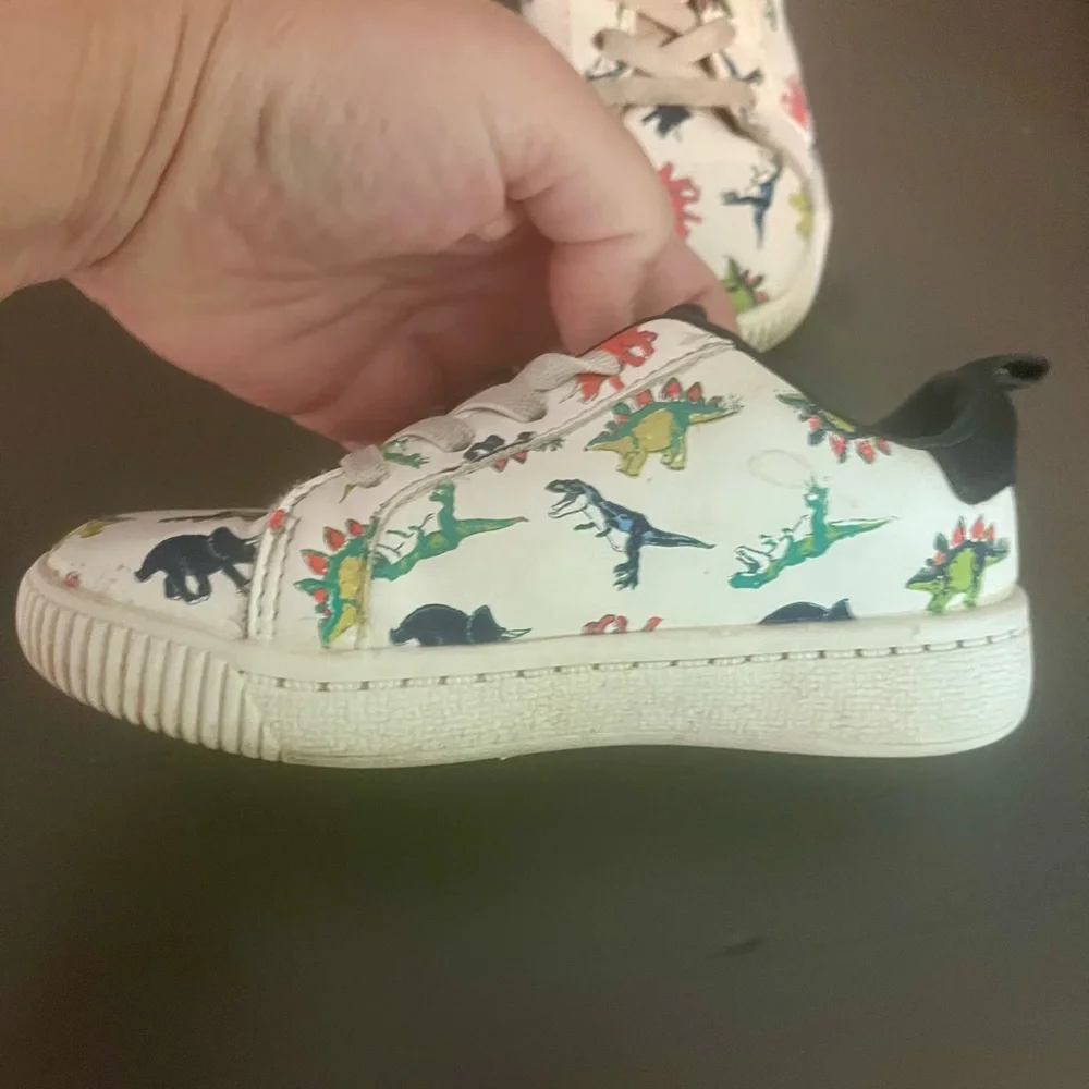 Carters Toddler Size 8 Dinosaur Print Sneakers